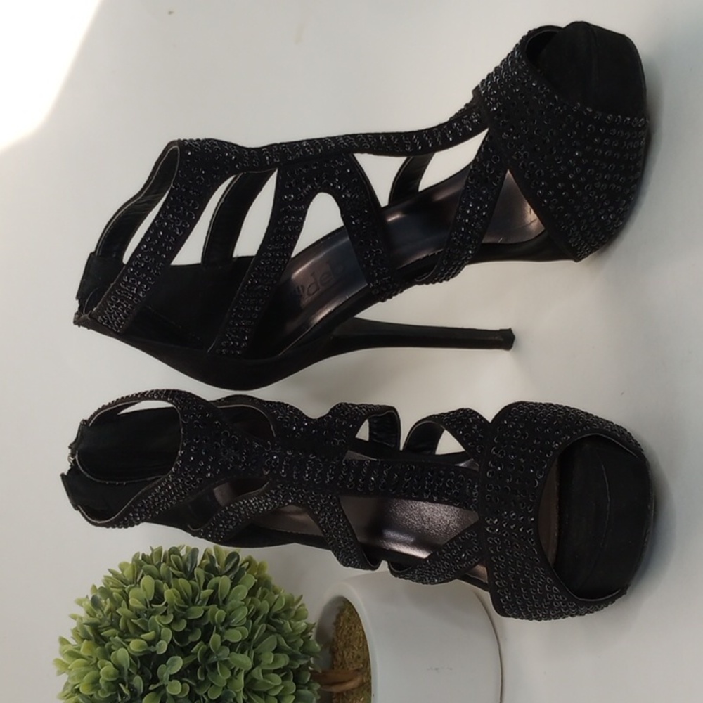 🔴 DEB HEELS BLACK COLOR